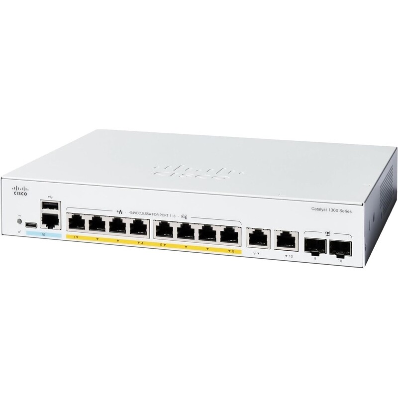 Комутатор Cisco Catalyst C1300-8P-E-2G