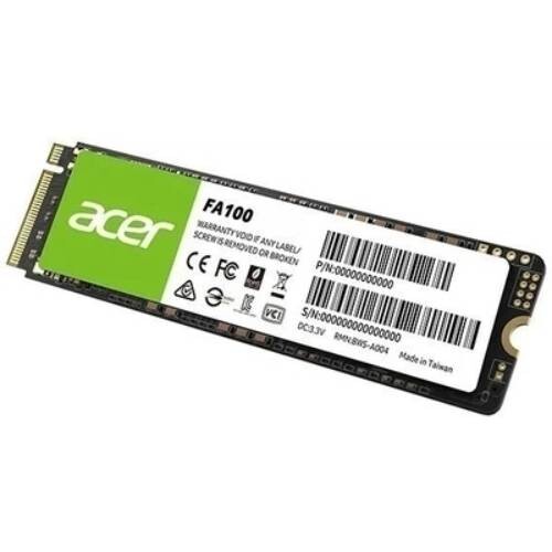 Накопичувач SSD 256Gb Acer FA100 M.2 2280 NVMe 1.4 PCIe Gen3.0 x4 3D NAND TLC (BBL.9BWWA.118)