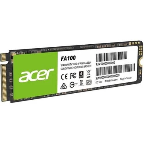 Накопичувач SSD 256Gb Acer FA100 M.2 2280 NVMe 1.4 PCIe Gen3.0 x4 3D NAND TLC (BBL.9BWWA.118)