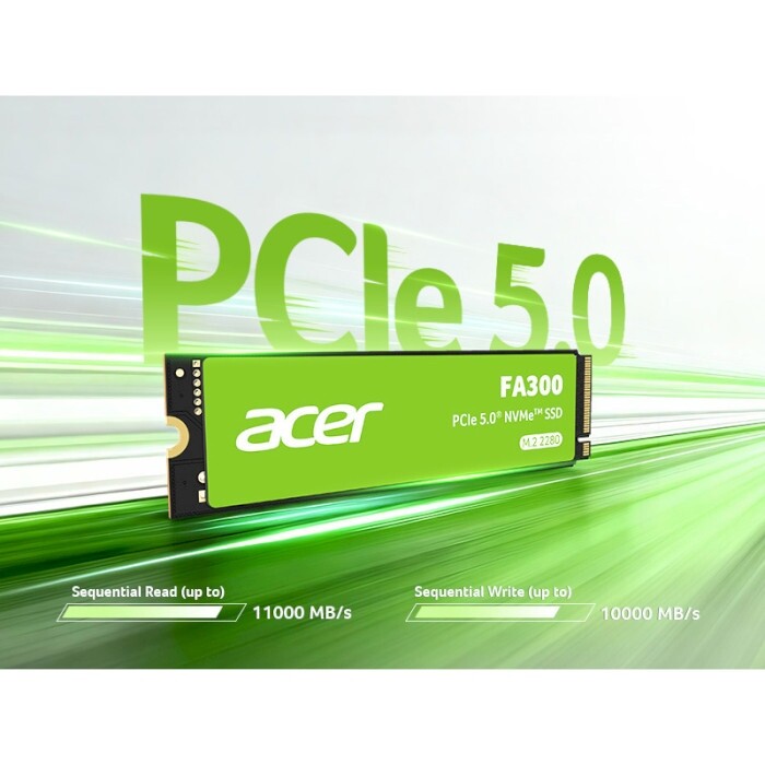 Накопичувач SSD 1TB Acer FA300 M.2 2280 NVMe PCIe Gen5.0 x4 3D NAND TLC (BL.9BWWA.167)