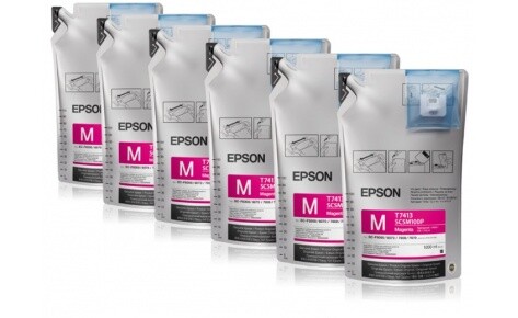 Комплект чернил EPSON (C13T773340) SC-B6000/B7000 (Magenta) 6*1000мл