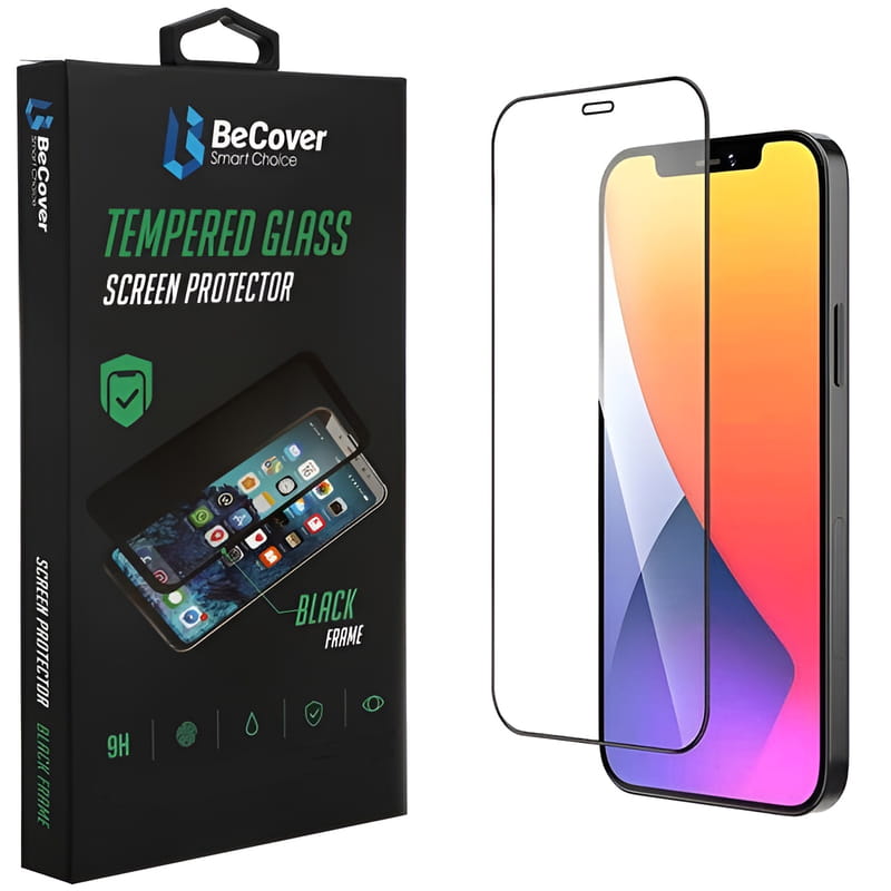 Захисне скло BeCover для Apple iPhone 13 Pro Max Black (706664)