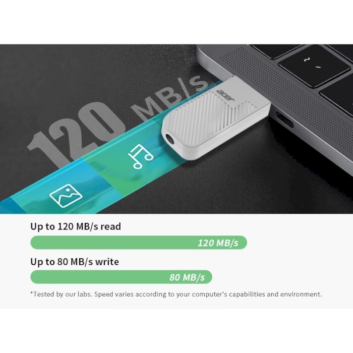 Флеш-накопичувач USB3.2 64GB Acer UP300 Green (BL.9BWWA.558)