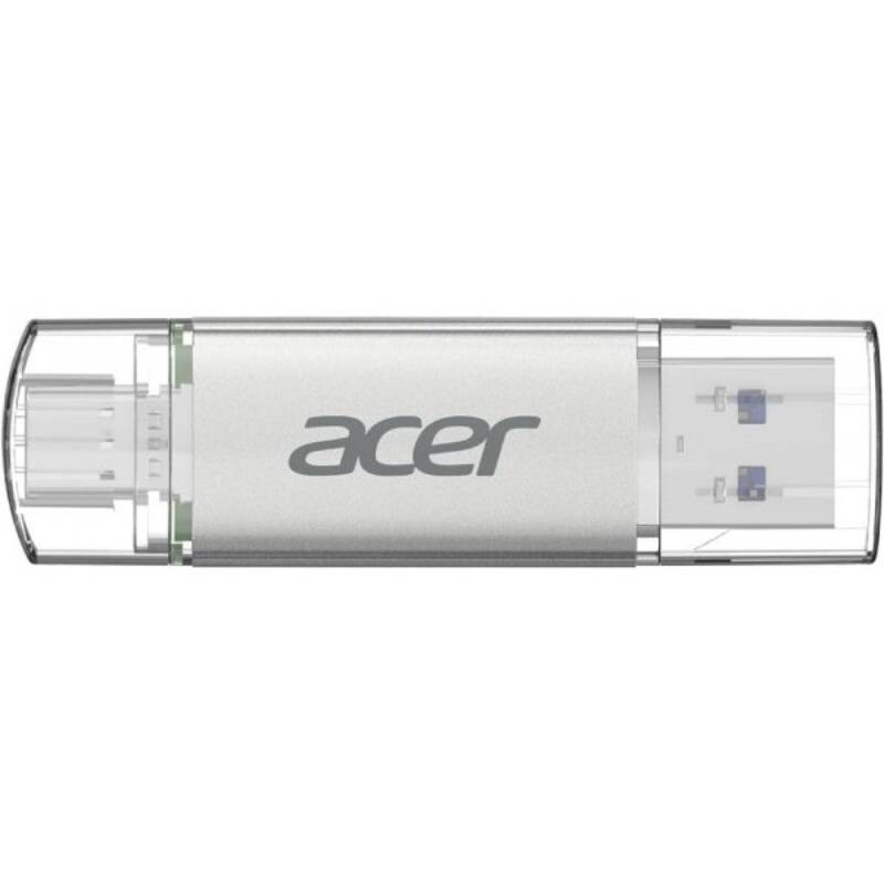 Флеш-накопитель USB3.2 128GB Acer UT300 Grey (BL.9BWWA.590)