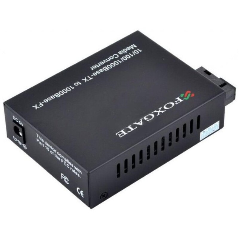 Медіаконвертер FoxGate EC-Q-1G-1SM-1310nm-20-LFP