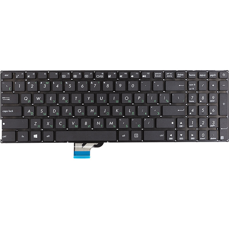 Клавиатура PowerPlant для ноутбука Asus Zenbook UX510 черная, без фрейма (KB315307)