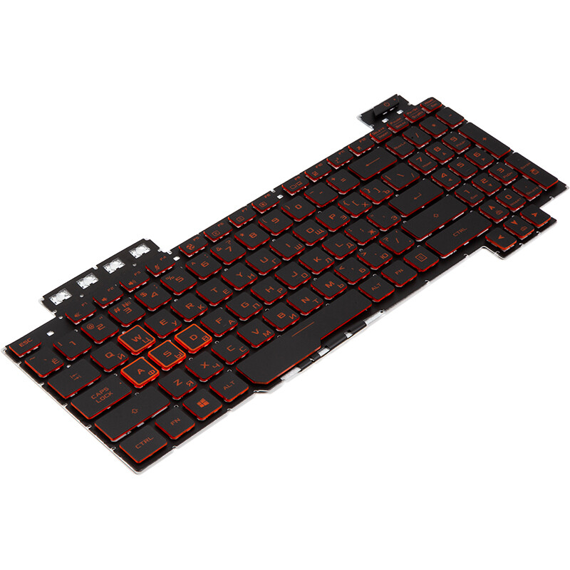 Клавиатура PowerPlant для ноутбука Asus TUF Gaming FX504GD черная, без фрейма, подсветка (KB315321)