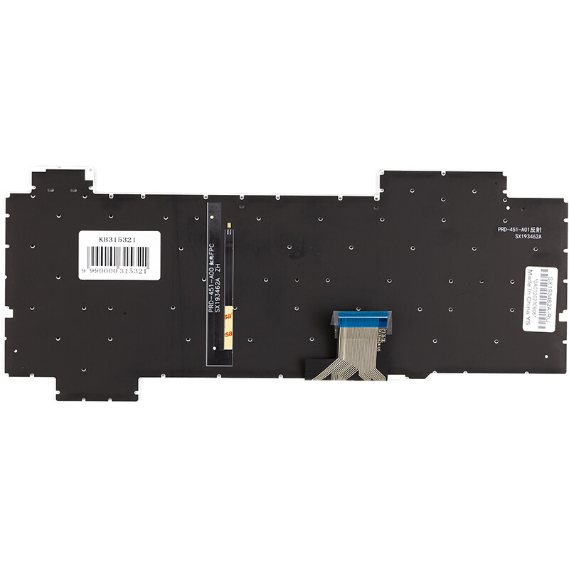 Клавиатура PowerPlant для ноутбука Asus TUF Gaming FX504GD черная, без фрейма, подсветка (KB315321)