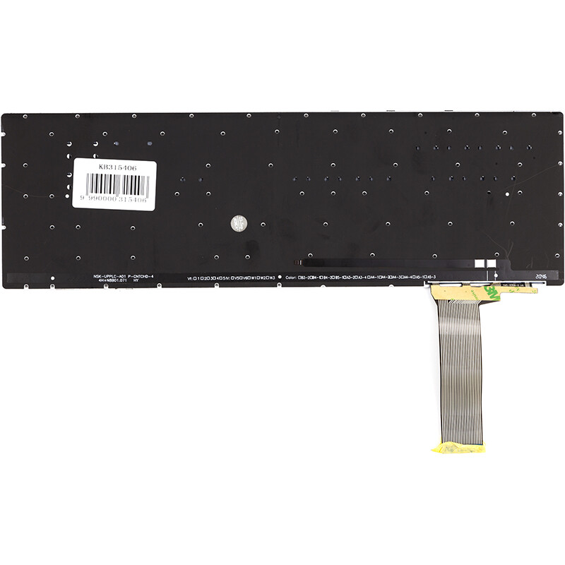 Клавиатура PowerPlant для ноутбука Asus N550 Series черная, без фрейма, подсветка (KB315406)