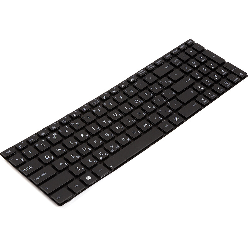Клавиатура PowerPlant для ноутбука Asus N550 Series черная, без фрейма, подсветка (KB315406)