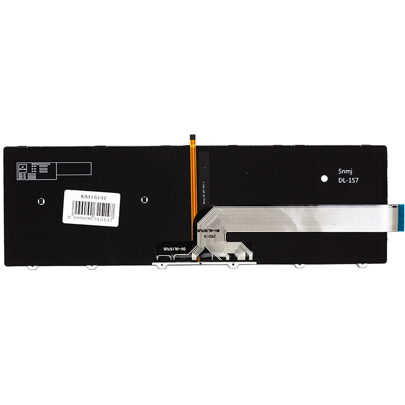 Клавіатура PowerPlant для ноутбука Dell Inspiron 15 3000 чорна, чорний фрейм, підсвічування (KB315147)