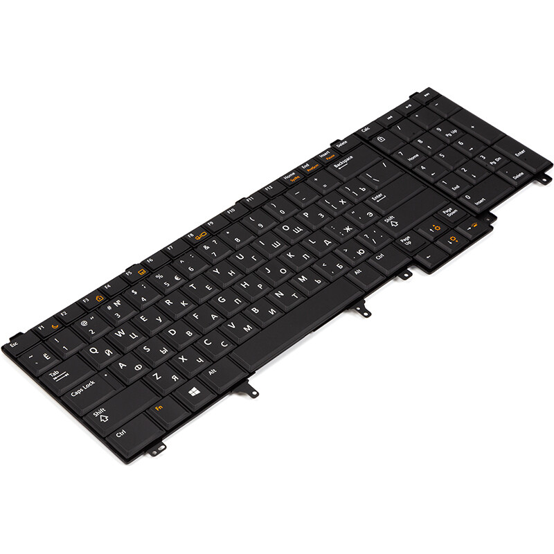 Клавиатура PowerPlant для ноутбука Dell E6520 черная, черный фрейм, подсветка (KB315048)