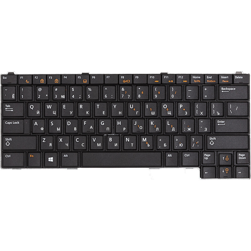 Клавиатура PowerPlant для ноутбука Dell E5420, E6420 черная, черный фрейм (KB315123)