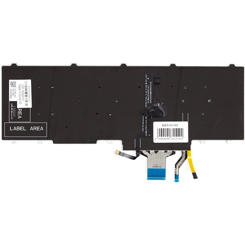 Клавиатура PowerPlant для ноутбука Dell Latitude E5580 черная, без фрейма, подсветка (KB315192)