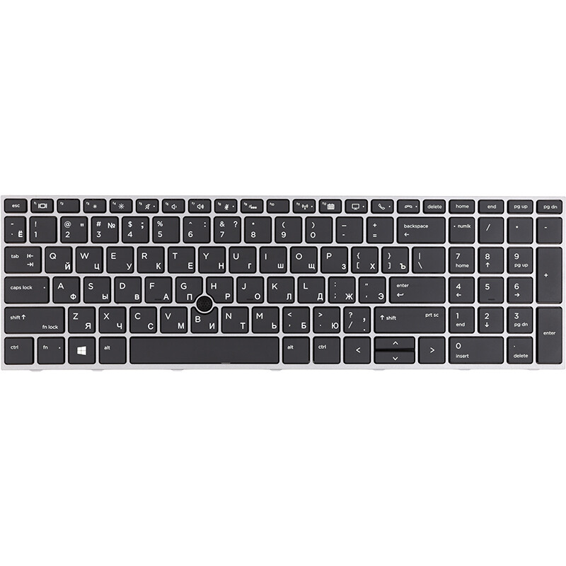 Клавіатура PowerPlant для ноутбука HP Zbook 15 G5 чорна, без фрейму, підсвічування (KB315000)