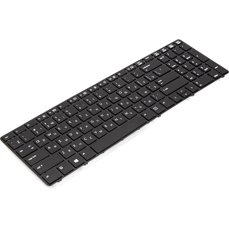 Клавиатура PowerPlant для ноутбука HP EliteBook 8560w черная, черный фрейм (KB315338)
