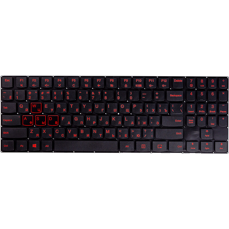 Клавіатура PowerPlant для ноутбука Lenovo Legion Y520, R720 чорна (KB310765)