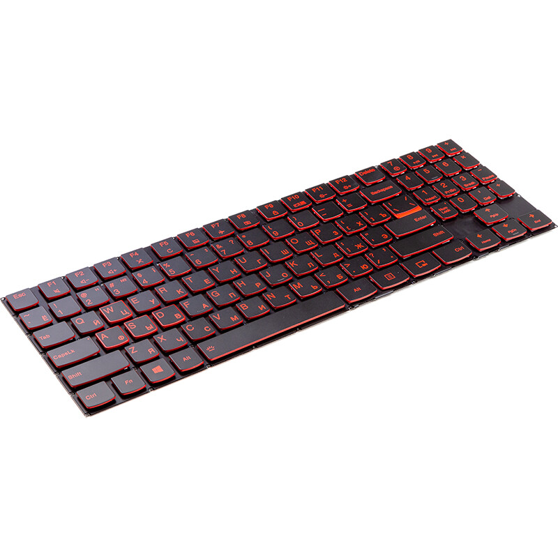 Клавіатура PowerPlant для ноутбука Lenovo Legion Y520, R720 чорна, підсвічування (KB310766)