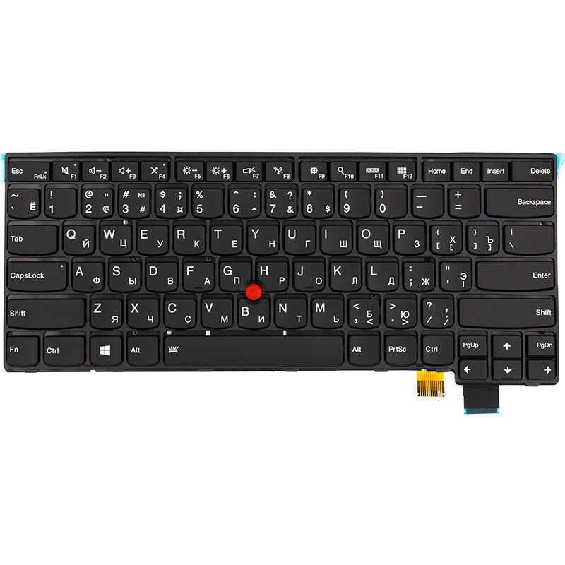 Клавіатура PowerPlant для ноутбука Lenovo Thinkpad T460S чорна, чорний фрейм, підсвічування (KB315154)