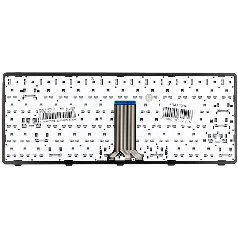 Клавіатура PowerPlant для ноутбука Lenovo G400S чорна, чорний фрейм (KB315246)