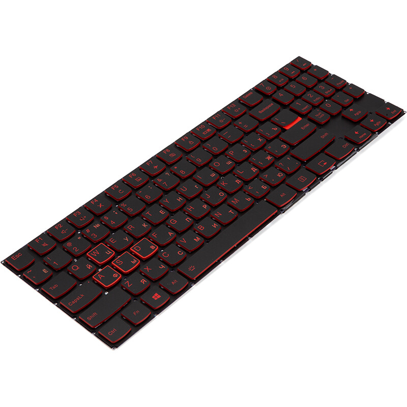 Клавіатура PowerPlant для ноутбука Lenovo Legion Y530-15ICH чорна, без фрейму, підсвічування (KB315376)