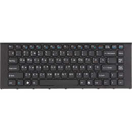 Клавиатура PowerPlant для ноутбука Sony Vaio VPC-EA черная, черный фрейм (KB315390)
