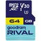Фото - Карта памяти MicroSDXC 64GB UHS-I/U3 Class 10 Goodram RIVAL M3AA R100/W70MB/s + SD-adapter (GGSM3AA-0640R12) | click.ua