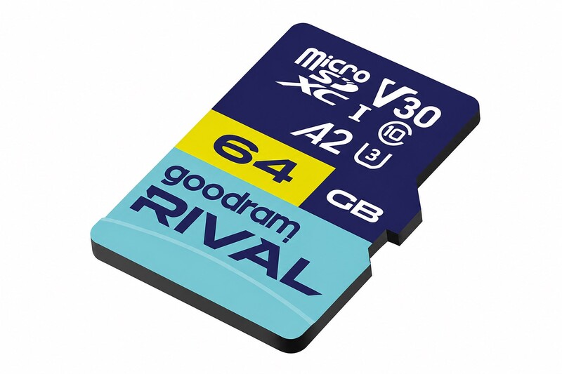 Карта памяти MicroSDXC 64GB UHS-I/U3 Class 10 Goodram RIVAL M2AA R170/W120MB/s + SD-adapter (GGSM2AA-0640R12)