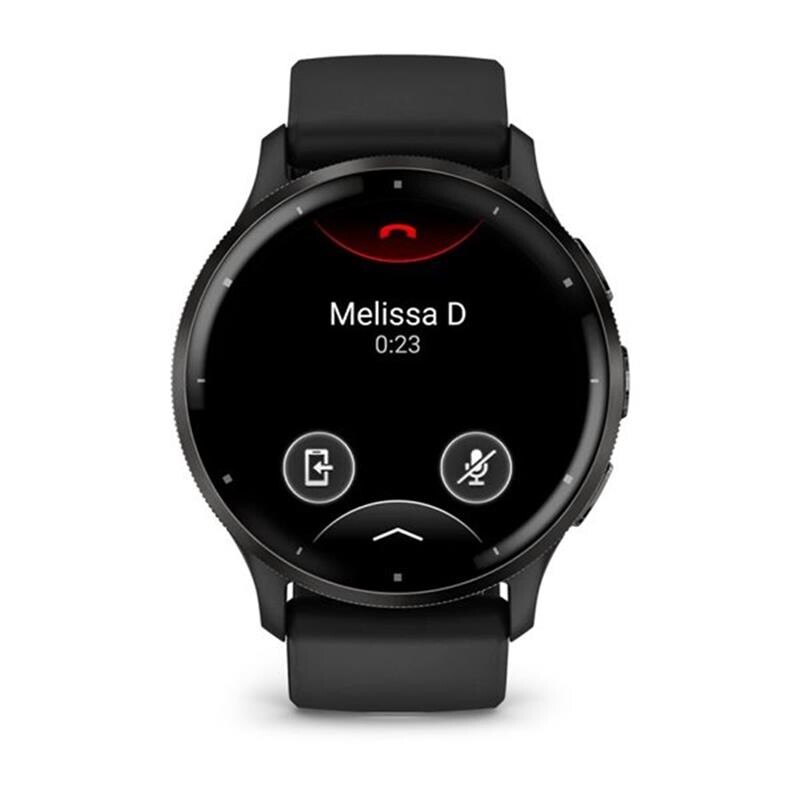 Смарт-годинник Garmin Venu 3 Slate Stainless Steel Bezel with Black Case and Silicone Band (010-02784-01)