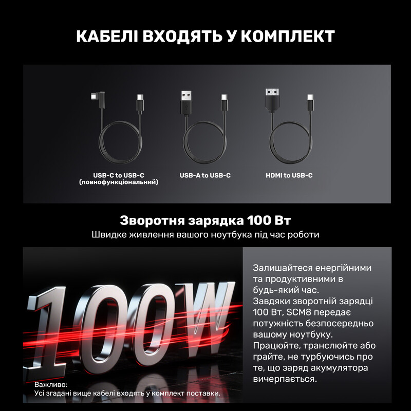 Монітор портативний Blackview 15.3" SCM8 Single Screen (BVSCM8) IPS Grey