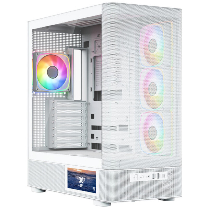 Корпус ModeCom Volcano AQ400 ARGB White (MC-A-AQ400-4FA-W)
