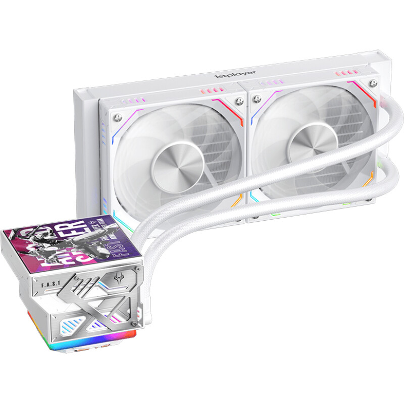 Система водяного охлаждения 1stPlayer FT-240 White