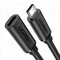 Фото - Кабель-подовжувач Ugreen US353 USB-C - USB-C (AM-AF), 1 м, Black (10387) | click.ua