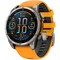 Фото - Смарт-часы Garmin Fenix 8 47mm AMOLED Sapphire Titanium with Spark Orange/Graphite Silicone Band (010-02904-11) | click.ua