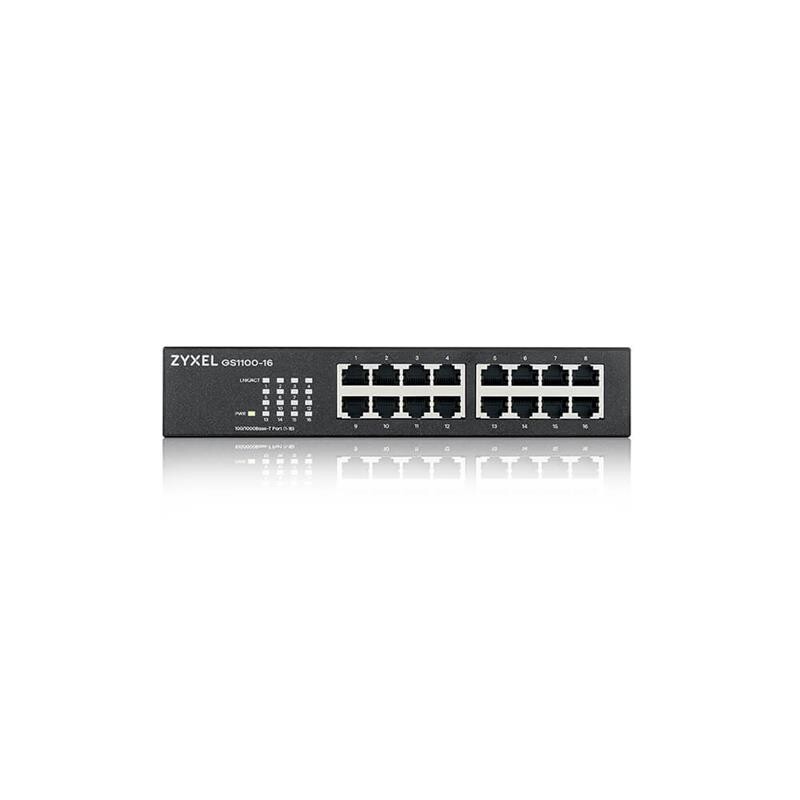 Комутатор ZYXEL GS1100-16 (GS1100-16-EU0104F)