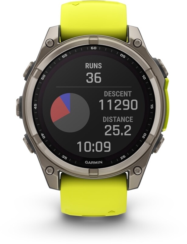 Смарт-часы Garmin Fenix 8 47mm Sapphire Solar Titanium with Amp Yellow/Graphite Silicone Band (010-02906-21)