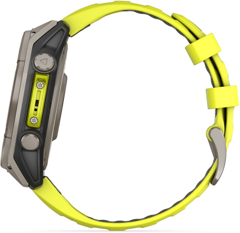 Смарт-часы Garmin Fenix 8 47mm Sapphire Solar Titanium with Amp Yellow/Graphite Silicone Band (010-02906-21)