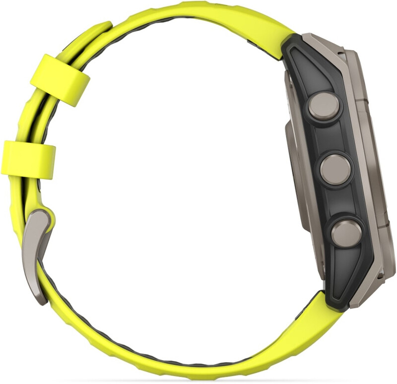 Смарт-часы Garmin Fenix 8 47mm Sapphire Solar Titanium with Amp Yellow/Graphite Silicone Band (010-02906-21)