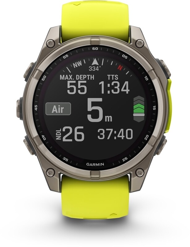 Смарт-годинник Garmin Fenix 8 51mm Sapphire Solar Titanium with Amp Yellow/Graphite Silicone Band (010-02907-21)
