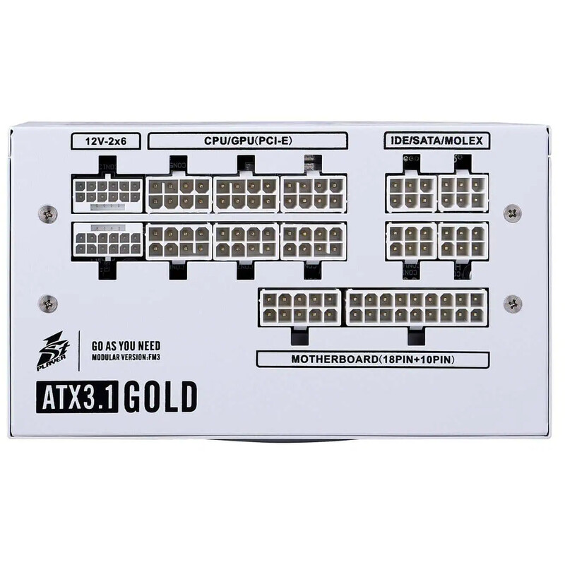 Блок питания 1stPlayer HA-1000BA4 1000W White (NGDP-GLD-1000-WH-EU)