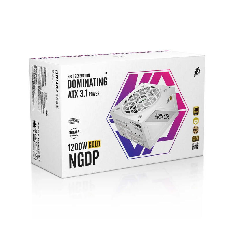 Блок живлення 1stPlayer HA-1200BA4 1200W White (NGDP-GLD-1200-WH-EU)