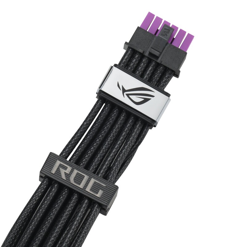 Кабель для видеокарты Asus ROG Equalizer 12V-2x6 ATX 3.1 & PCIe 5.1 Black (90YE00BN-B0QA00)