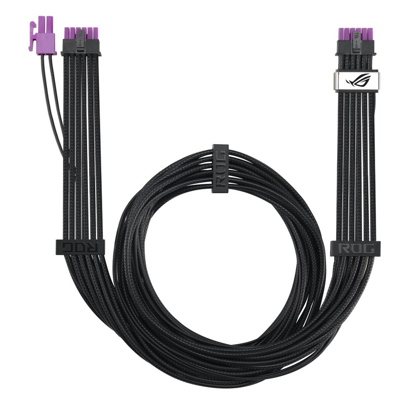 Кабель для видеокарты Asus ROG Equalizer 12V-2x6 ATX 3.1 & PCIe 5.1 Black (90YE00BN-B0QA00)