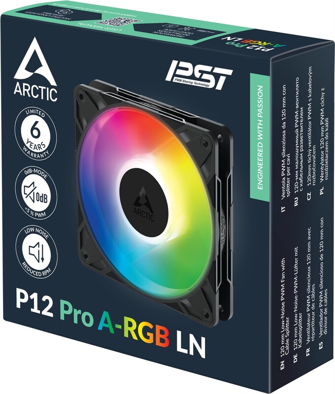Вентилятор Arctic P12 Pro A-RGB LN – 3 Pack (ACFAN00347A)
