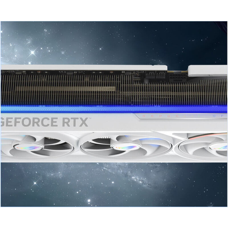 Видеокарта GF RTX 5090 32GB GDDR7 ROG Astral White OC Asus (ROG-ASTRAL-RTX5090-O32G-WHITE)