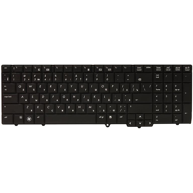 Клавиатура PowerPlant для ноутбука HP 6540B, 6545B, 6550B черный, черный фрейм (KB310586)
