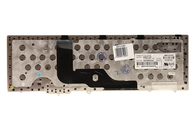Клавиатура PowerPlant для ноутбука HP 6540B, 6545B, 6550B черный, черный фрейм (KB310586)