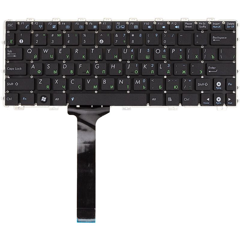 Клавиатура PowerPlant для ноутбука Asus Eee PC 1015 черный, черный фрейм (KB311828)