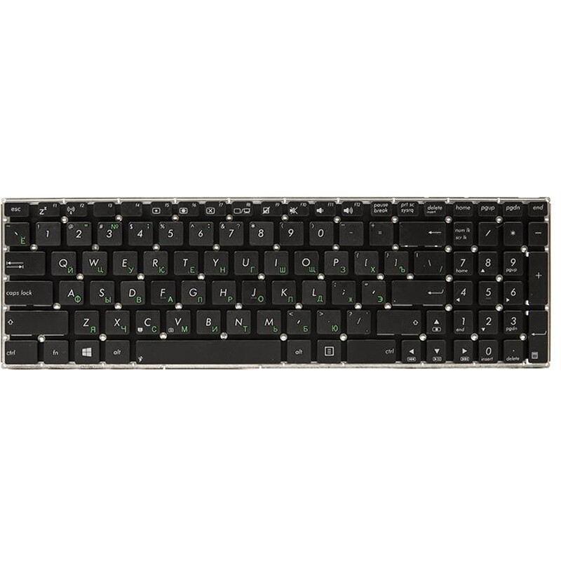 Клавіатура PowerPlant для ноутбука Asus X501, X552, X550 чорний, без фрейма (KB310111)