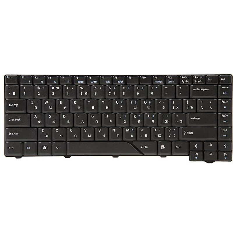 Клавіатура PowerPlant для ноутбука Acer Aspire 4210, 4430 чорний, чорний фрейм (KB311644)